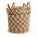 elevenpast woven basket set Woven Baskets (5 Pieces) - Macrame Overlay GY501