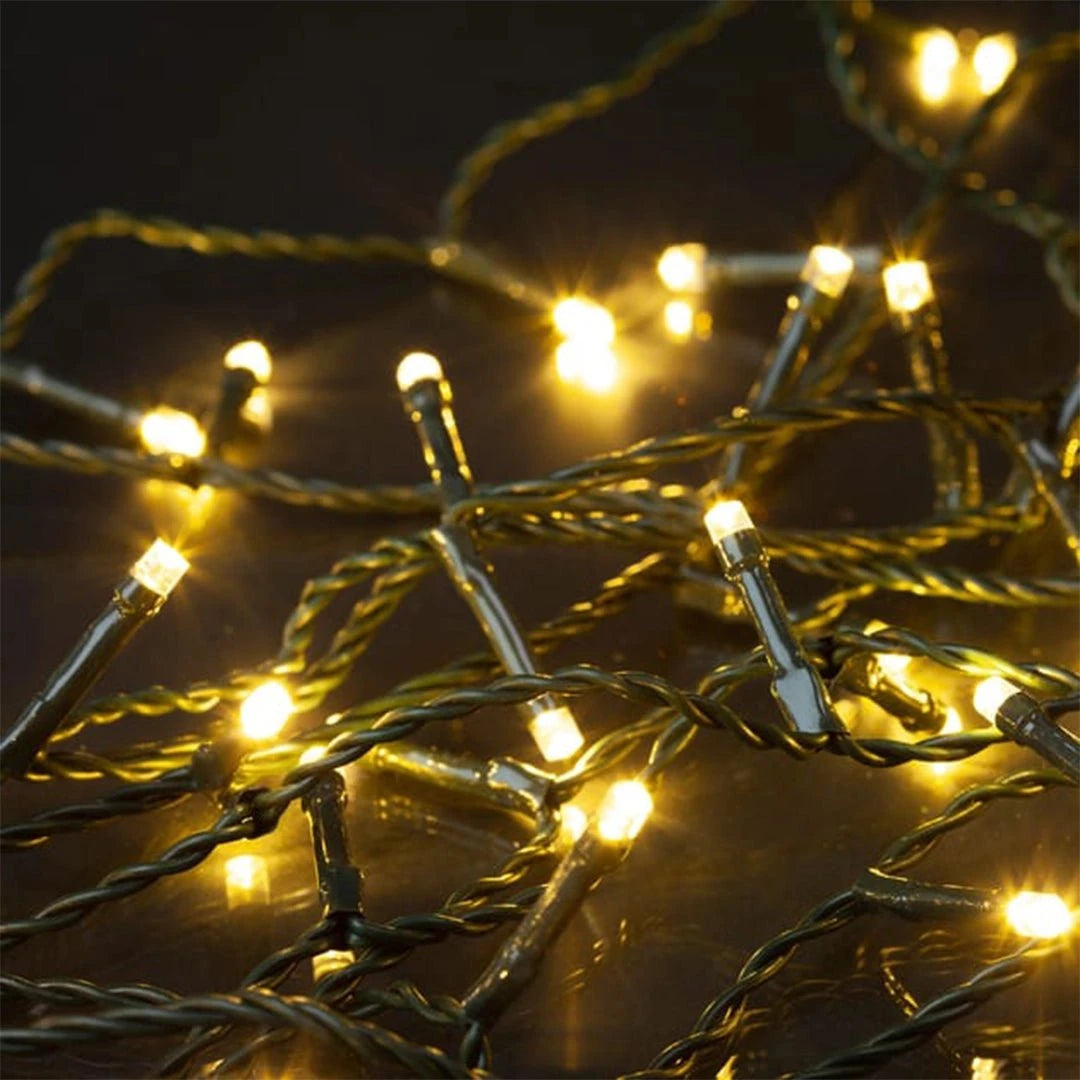 String Light Led Smooth Shimmer Connectable 100 LED String Light - 10 Meters | Warm White ...