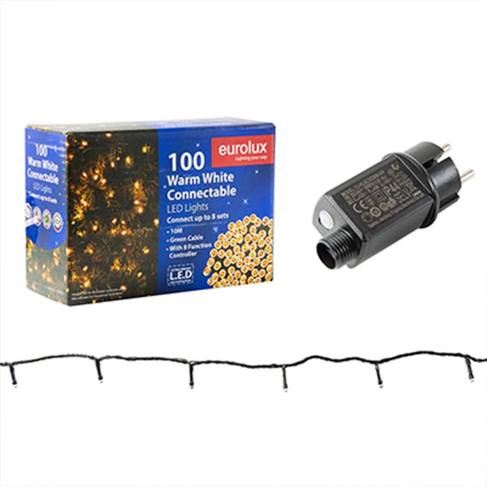Shimmer Panel Led Light Shimmer Connectable 100 LED String Light - 10 Meters | Warm White ...