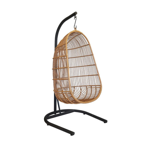 elevenpast Hanging Chair Ubud Hanging Chair - Woven Natural Rattan (Chair and stand sold seperately) HANGING-POD-SQUARE-NATURAL-SYNTHETIC