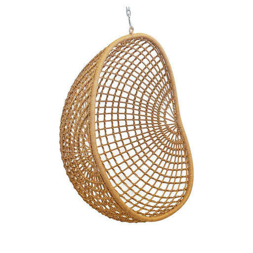 elevenpast Chairs Brown Hanging Pod Chair - Synthetic Rattan HANGINGPODCHAIRBROWN