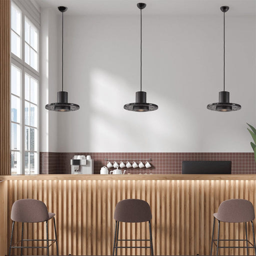 elevenpast Pendant Large Hat Pendant Light Black | Small or Large HATPENDANTLIGHTLARGE