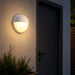 elevenpast Wall Light Ellies Arc Series - Large AC Round Bulkhead - E27 Base White | Black