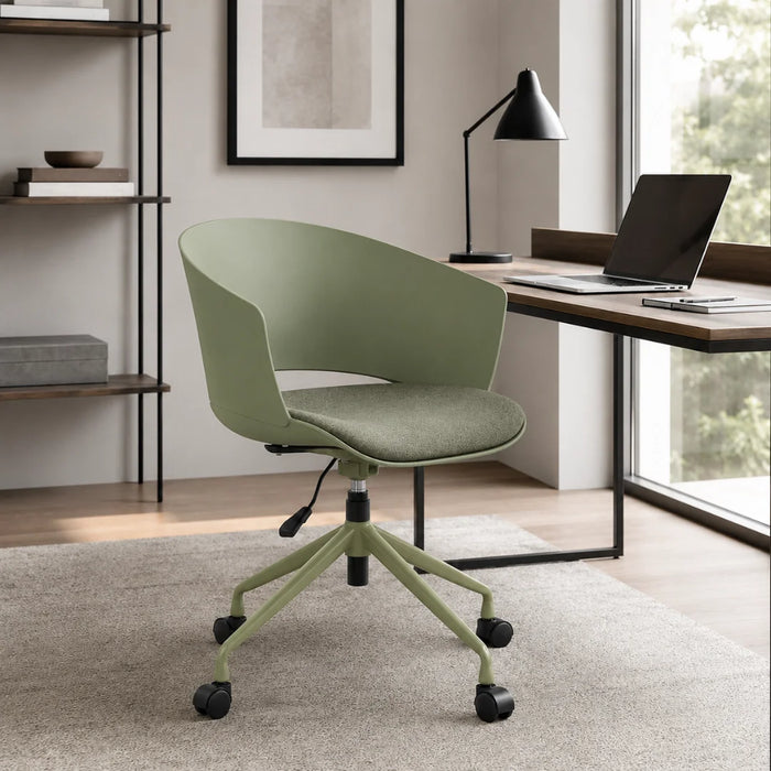 Ashley Office Chair - Green | Black | Terracotta 