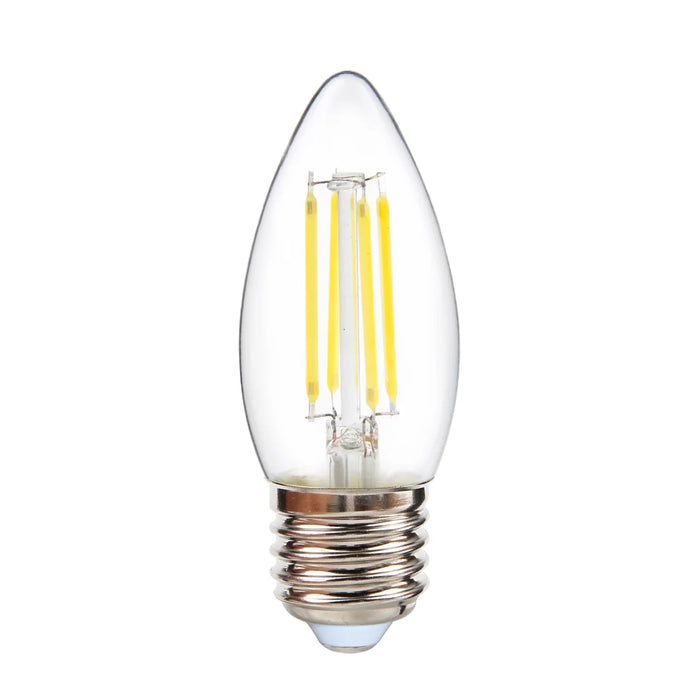 elevenpast LED Bulbs Cool White G80 Clear Filament LED Bulb - 4W E27  Warm White HX-CB35-4W/CW