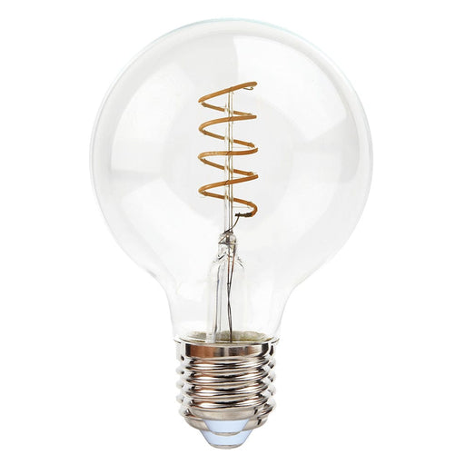 elevenpast Lighting G95 Ball Spiral light Bulb E27 - LED Warm White HX-LSG95-4W/WW