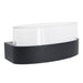 elevenpast Wall Light Black Oval LED Outdoor Wall Light with Frosted PC Shade I-LED-56/1