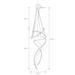 elevenpast Pendant Initial Pendant Light Gold INITIALPENDANTLIGHT
