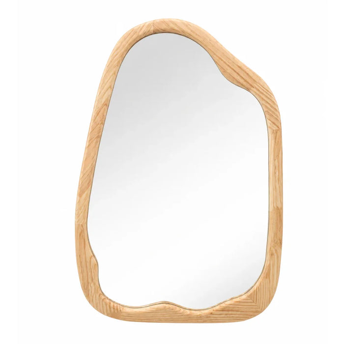 elevenpast Mirrors Irregular Natural Pear Wood Wall Mirror - 2 Sizes