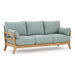 elevenpast sofa Sage Green Fabric 2.5 Seater Sofa with Rubberwood Frame IT3623AC-GRN