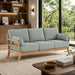 elevenpast sofa Sage Green Fabric 2.5 Seater Sofa with Rubberwood Frame IT3623AC-GRN