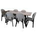 elevenpast Dining Table set Soho 7 Piece Dining Table and Chairs IVT-3260/IVC1225(6)