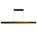 elevenpast pendant light Woodline Black and Wood Linear LED Pendant Light - Style 1 J-K-LED-1293