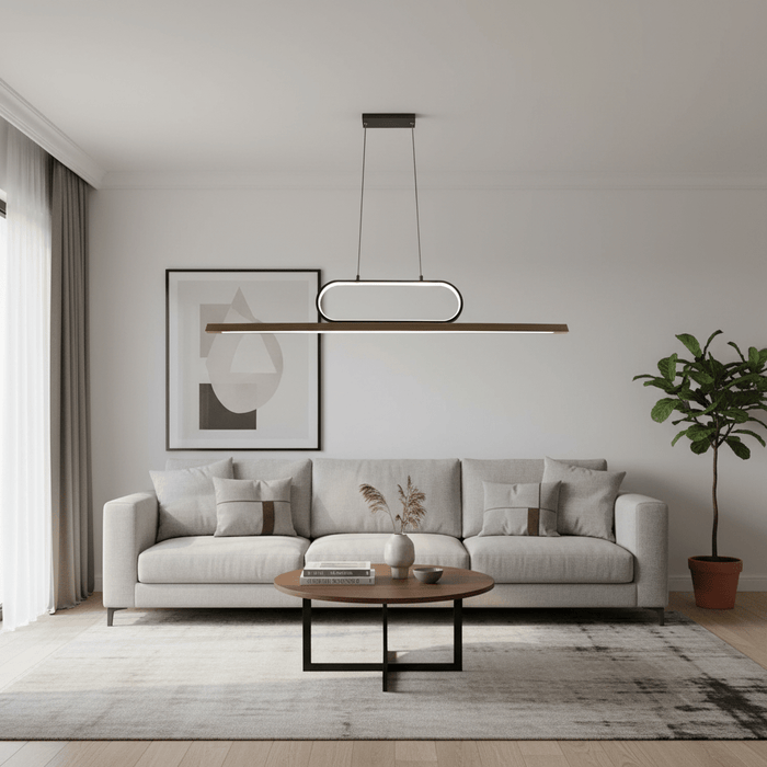 elevenpast pendant light Woodline Linear LED Pendant 4 J-K-LED-1542