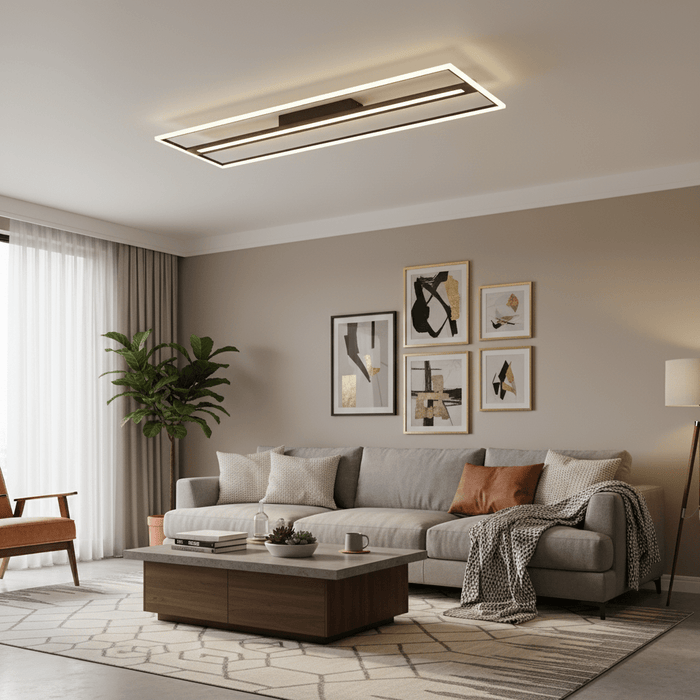 elevenpast LED Ceiling Light Woodline Twin Linear LED Ceiling Fitting J-KLC-LED-1541