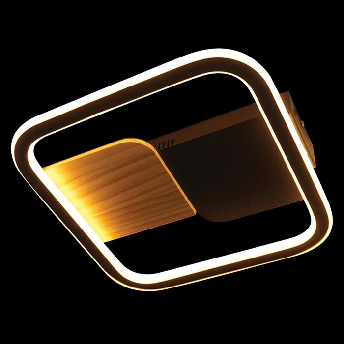 elevenpast LED Ceiling Light Yin Yang Square LED Ceiling Fitting J-KLC-LED-864