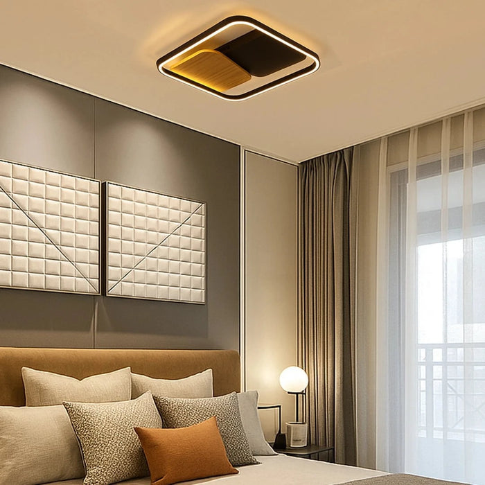 elevenpast LED Ceiling Light Yin Yang Square LED Ceiling Fitting J-KLC-LED-864