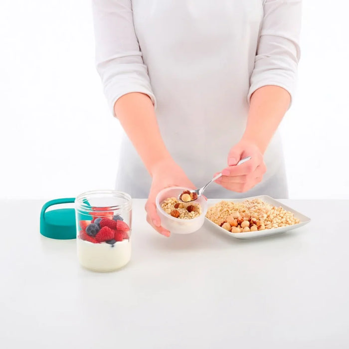 elevenpast food containers Lékué Jar To Go 400ml - Turquoise | Coral