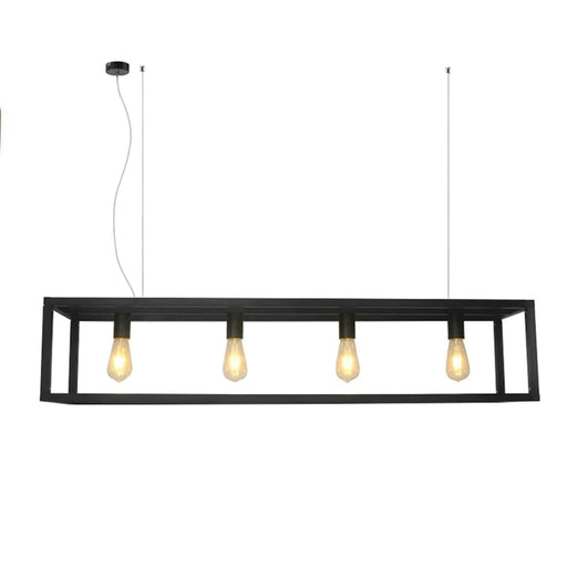 elevenpast Black 4 Light Box Pendant Black JC0003BL 6009513085478