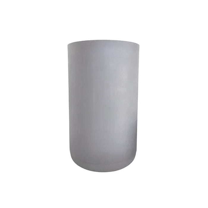 elevenpast Pots & Planters Large Tall Match Cylinder Japi Planter with Saucer Grey JCMC45CQ
