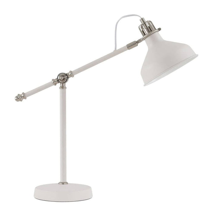 elevenpast table lamp White Nickel Luca Table Lamp Metal JF0002WH 6009506495031