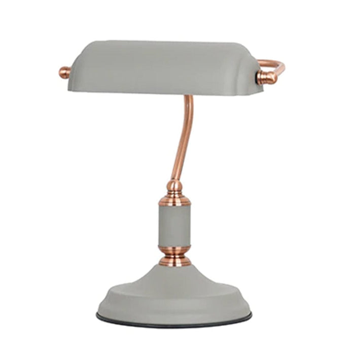 elevenpast table lamp Grey Copper Emmero Bankers Table Lamp Grey | Green | White JF0004GY 6009506495147