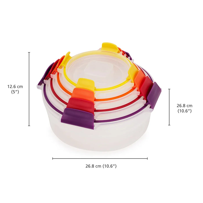 Joseph Joseph food containers Nest™ Lock 8-Piece Multicolour Mixed Food Container Set JJN1000013/2