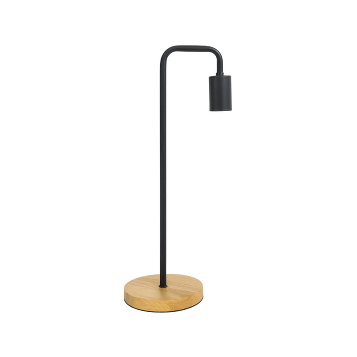 elevenpast Table Lamp Black and Wood Minimalist Desk Lamp – Set of 2 JJR-0801