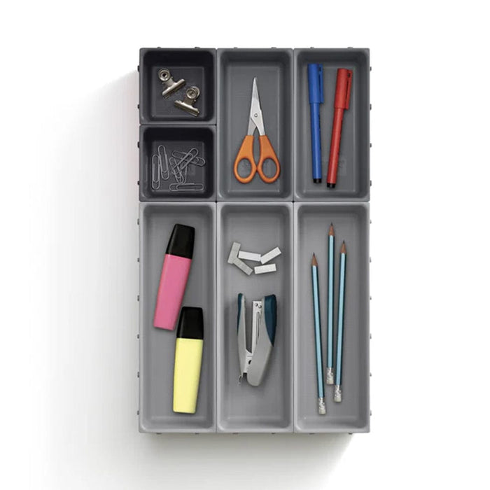 Joseph Joseph cutlery organiser Blox™ 7 piece Drawer Organiser Set Grey JJR85199/4