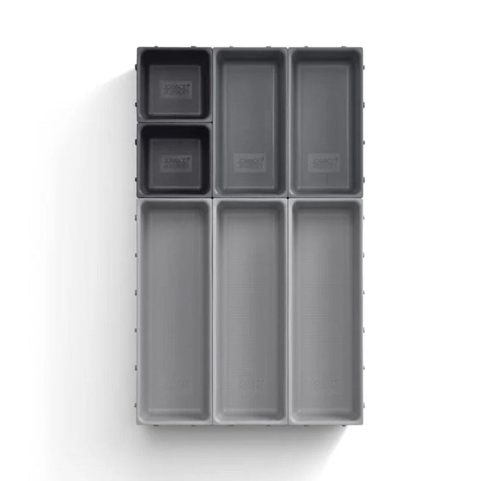 Joseph Joseph cutlery organiser Blox™ 7 piece Drawer Organiser Set Grey JJR85199/4