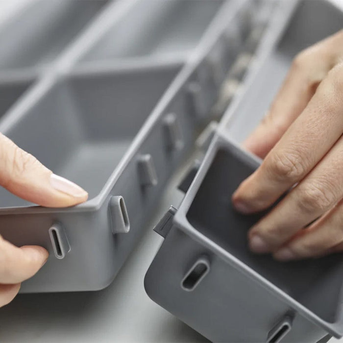 Joseph Joseph cutlery organiser Blox™ 7 piece Drawer Organiser Set Grey JJR85199/4