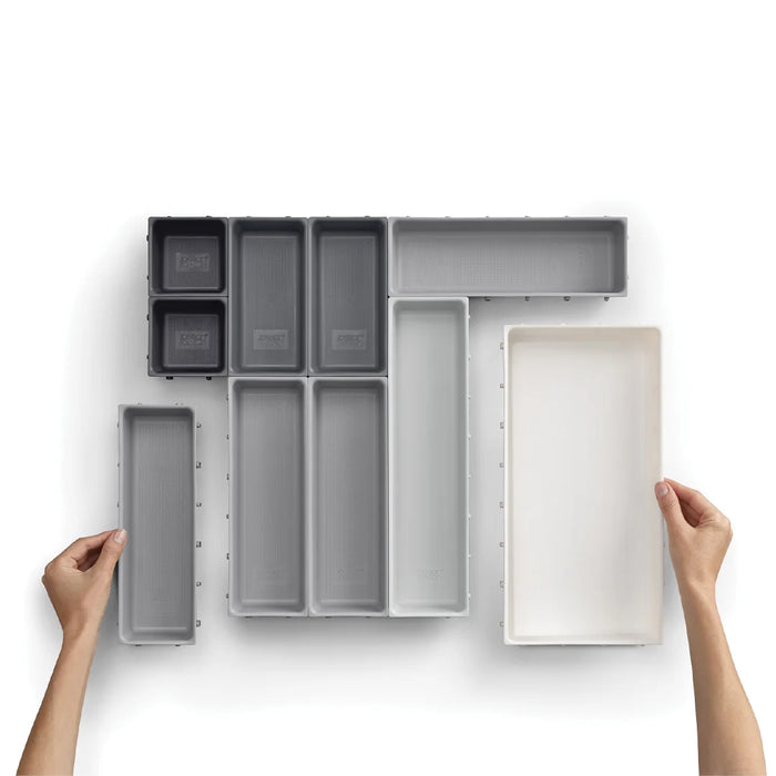 Joseph Joseph cutlery organiser Blox™ 10-piece Drawer Organiser Set - Grey JJR85200/4
