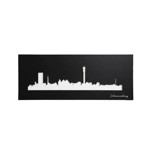 elevenpast Wall art Black Johannesburg Skyline Wall Art Black | White JOHANNESBURGSKYLINEB