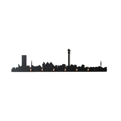 elevenpast Decor Black Johannesburg Skyline Wall Hooks | Black or White JOHANNESBURGSKYLINEWALLHOOKB
