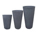elevenpast Pots & Planters Small European Conic Japi Planter in Charcoal - 3 Sizes JVCB30_CHARCOAL