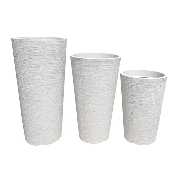 elevenpast Pots & Planters Small European Conic Japi Planter in Off White - 3 Sizes JVCB30_OFF WHITE