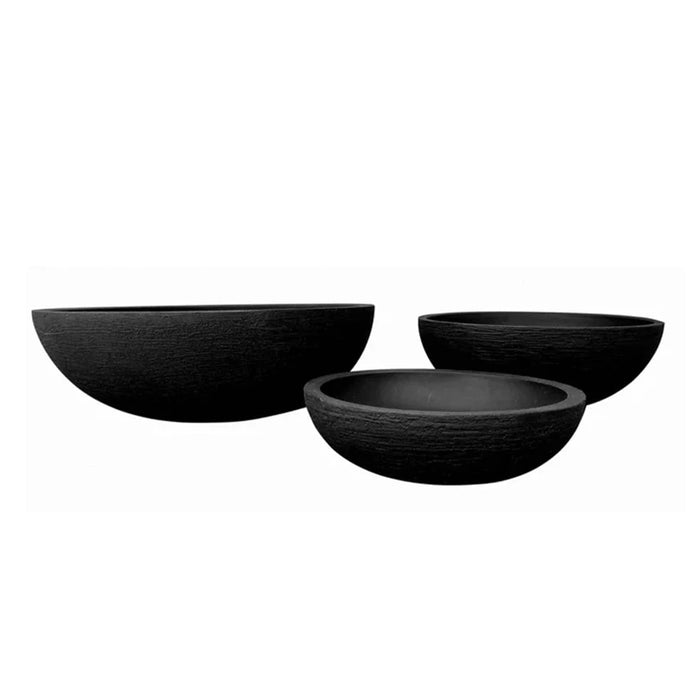 elevenpast plant bowl Small European Japi Double Walled Bowl Lead - 3 Sizes JVEO41 LEAD
