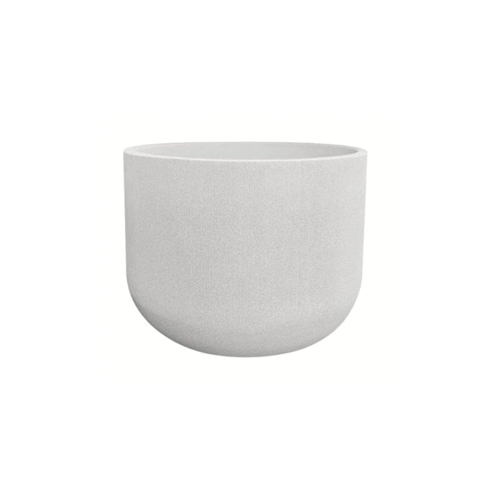 elevenpast Pots & Planters Small Fringe Round Japi Planter White JVFG36B