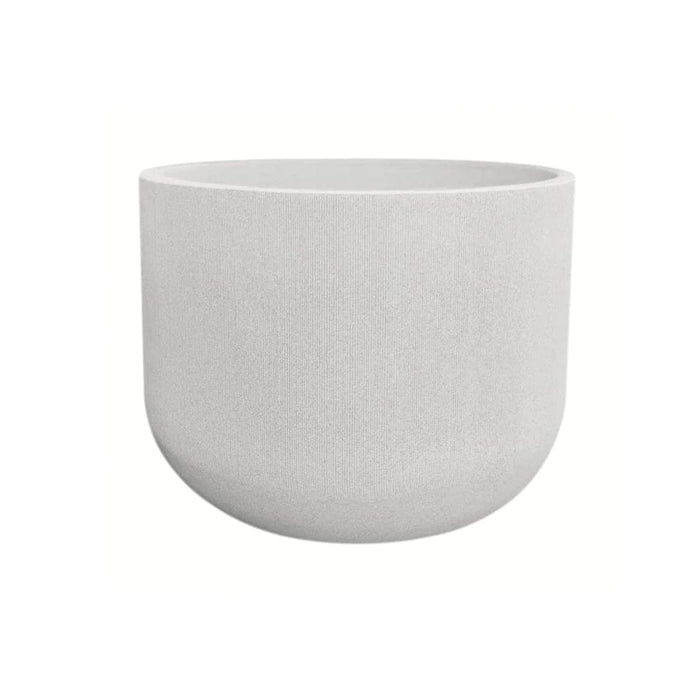 elevenpast Pots & Planters Large Fringe Round Japi Planter White JVFG55B