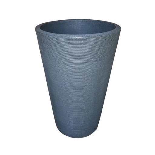 elevenpast Pots & Planters Charcoal Linear Conic Japi Planter in 3 Colours JVLC50_Charcoal