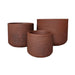 elevenpast Pots & Planters Small Lagoon Round Japi Planter in Corten Steel - 3 Sizes JVLH33_CORTEN STEEL