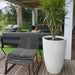 elevenpast Pots & Planters Large Modern Conic Japi Planter in Off White - 5 Sizes JVOM44_OFFWHITE