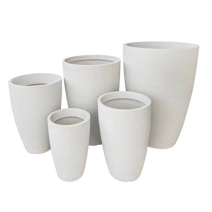 elevenpast Pots & Planters Jumbo Modern Conic Japi Planter in Off White - 5 Sizes JVOM62_OFFWHITE