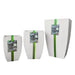 elevenpast Pots & Planters Small All In One Modern Square Japi Planter in Off White - 3 Sizes JVQD30_OFF WHITE