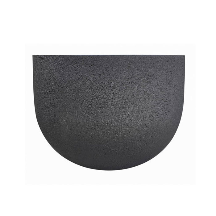 elevenpast Pots & Planters Large Rustic Round Japi Planter Black JVRR57E