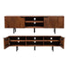 elevenpast Console Table VertiGroove Wooden Media Console JW02