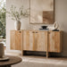 elevenpast wooden sideboard Natural Acacia Wood Sideboard with Soft-Close Storage Doors JWMB11