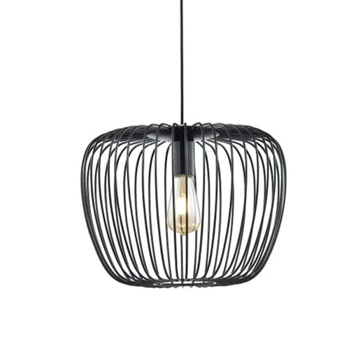 elevenpast Small / Black / E27 New York Pendant Light Metal Black or White Integrated LED or Bulb K-KLCH-518S/BL
