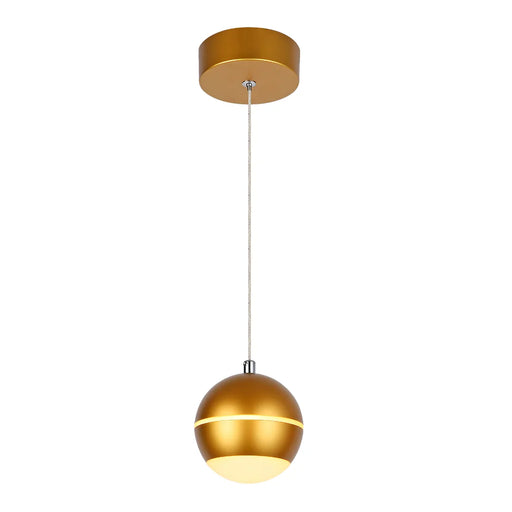 elevenpast pendant light Satin Gold Cosmic Globe 5W LED Pendant Light – Various Colours K-LED-01/01SG