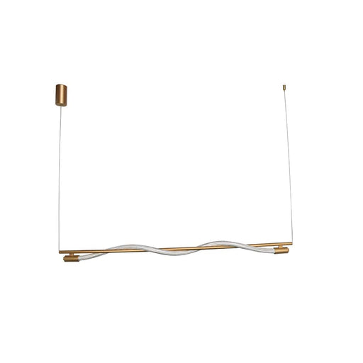 elevenpast Pendant Medium Pulse LED Metal and Rope Pendant Light Gold Medium | Large K-LED-1713/13